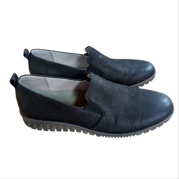 Dansko Linley Black Burnished Leather Slip On Loafer Size 38 - Picture 2 of 11